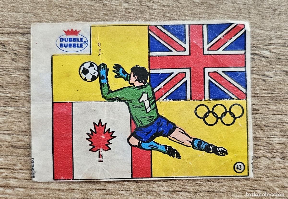 Cromos de f&uacute;tbol: Dubble Bubble chicles fleer - cromos futbol mundial 1982 - INGLATERRA CANADA N&ordm; 43 - sin pegar