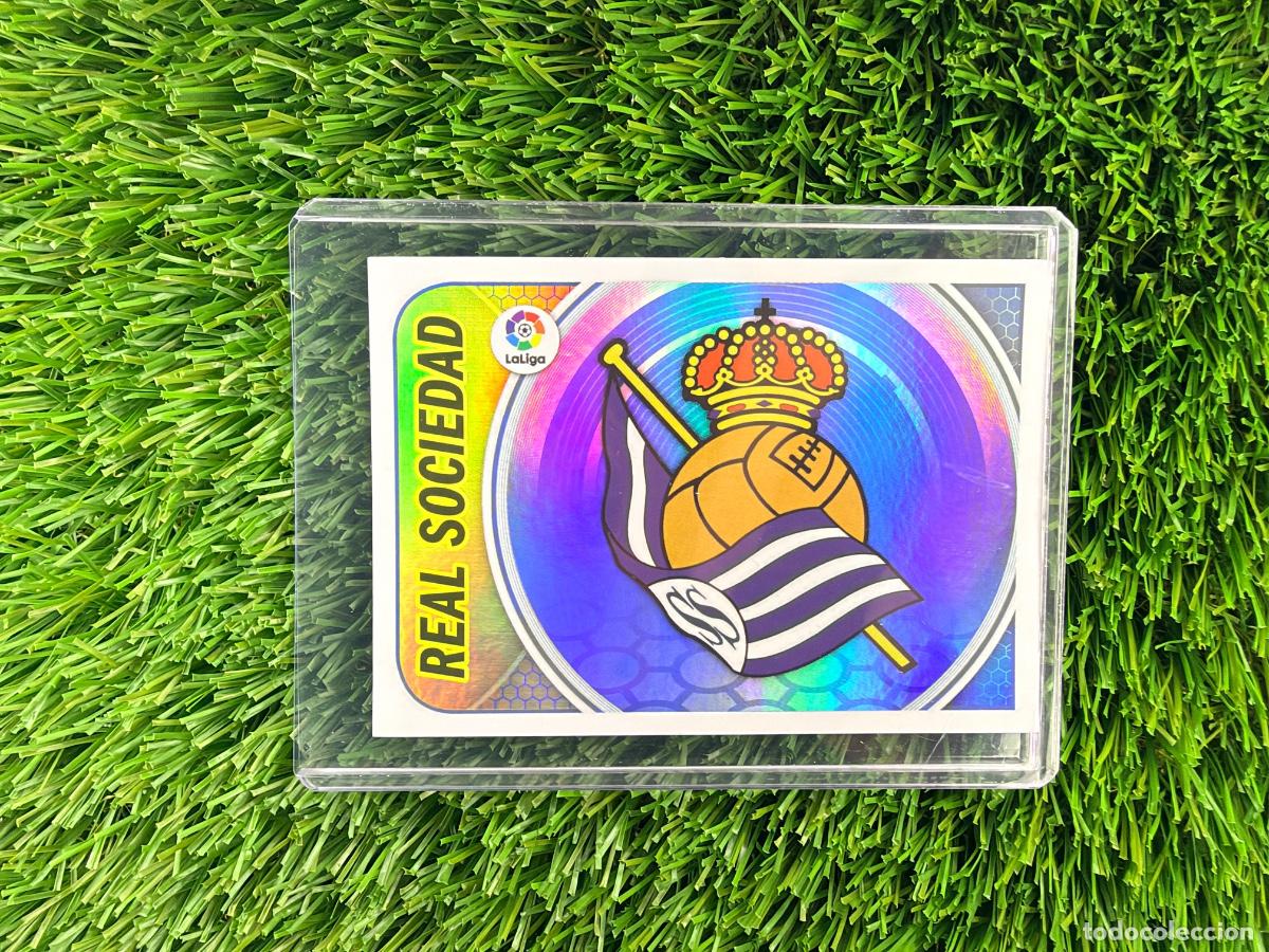 Cromos de f&uacute;tbol: N&ordm; 31 Escudo Real Sociedad Liga Este 16 17
