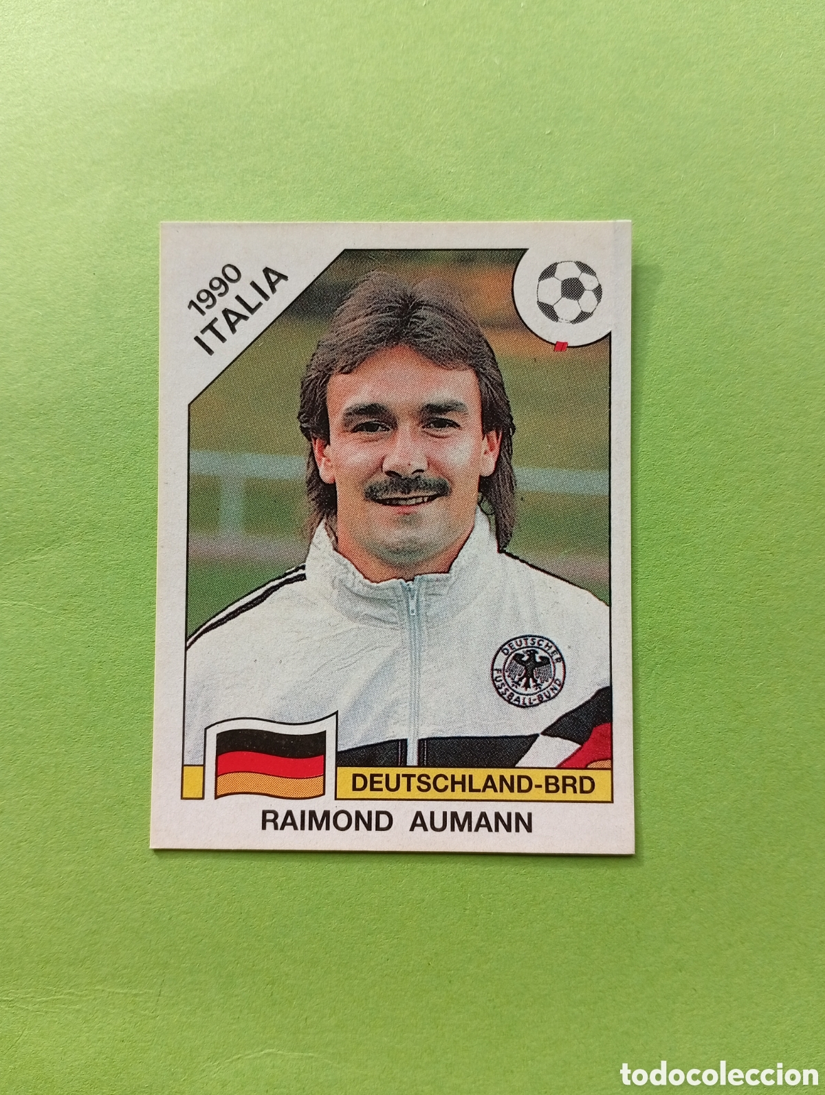 Cromos de Futebol: 1990 ITALIA 90 - N&ordm; 250 RAIMOND AUMANN - ALEMANIA - ED. CARVAJAL / PANINI
