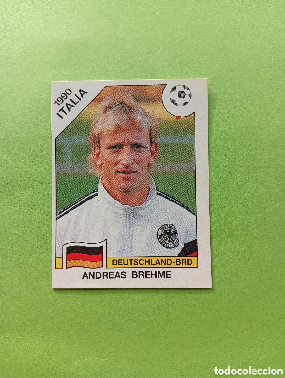Cartes &agrave; collectionner de Football: 1990 ITALIA 90 - N&ordm; 256 ANDREAS BREHME - ALEMANIA - ED. CARVAJAL / PANINI