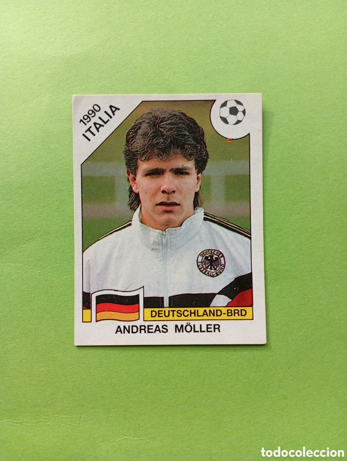 Cartes &agrave; collectionner de Football: 1990 ITALIA 90 - N&ordm; 258 ANDREAS M&Ouml;LLER - ALEMANIA - ED. CARVAJAL / PANINI
