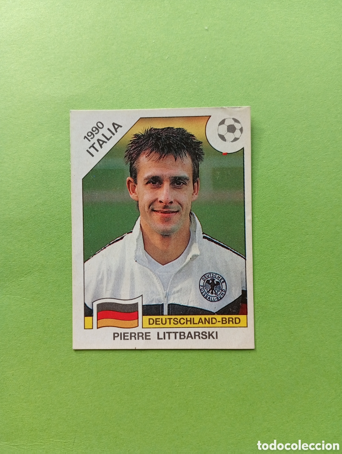 Fu&szlig;ball-Sticker: 1990 ITALIA 90 - N&ordm; 263 PIERRE LITTBARSKI - ALEMANIA - ED. CARVAJAL / PANINI