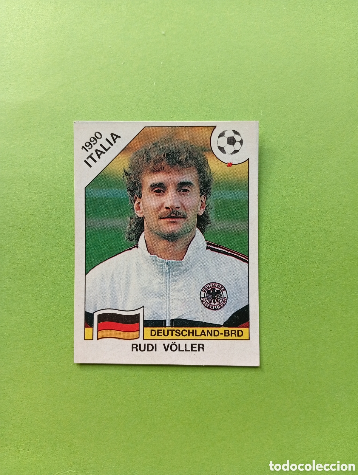 Fu&szlig;ball-Sticker: 1990 ITALIA 90 - N&ordm; 264 RUDI V&Ouml;LLER - ALEMANIA - ED. CARVAJAL / PANINI