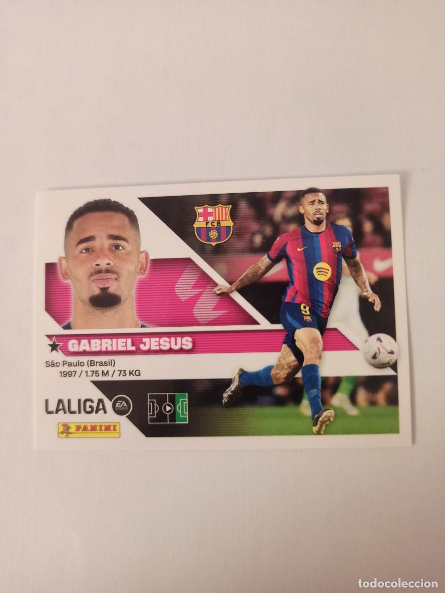 Cromos de f&uacute;tbol: Gabriel Jes&uacute;s 63 - Barcelona - FICHAJE - 4 &ordf; CUARTA EDICI&Oacute;N - LIGA ESTE 2026 2027 - 26 27 - PANINI