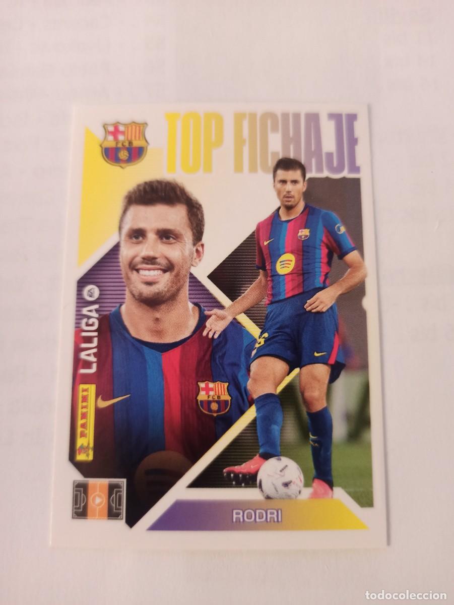 Cromos de f&uacute;tbol: Rodri 69 - Barcelona - TOP FICHAJE - 4 &ordf; CUARTA EDICI&Oacute;N - LIGA ESTE 2026 2027 - 26 27 - PANINI