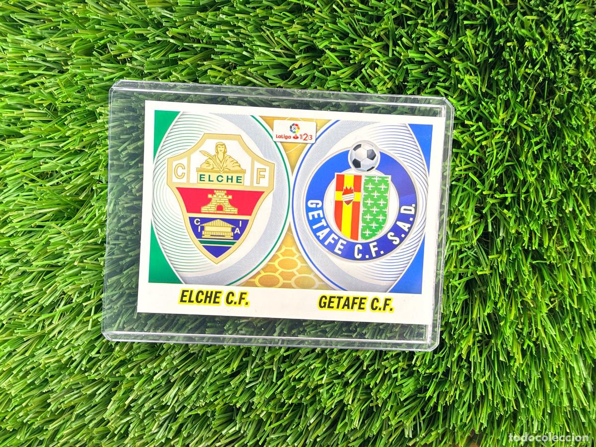 Cromos de f&uacute;tbol: N&ordm; 3 Elche CF - Getafe CF Escudos La Liga 1, 2, 3 Liga Este 16 17