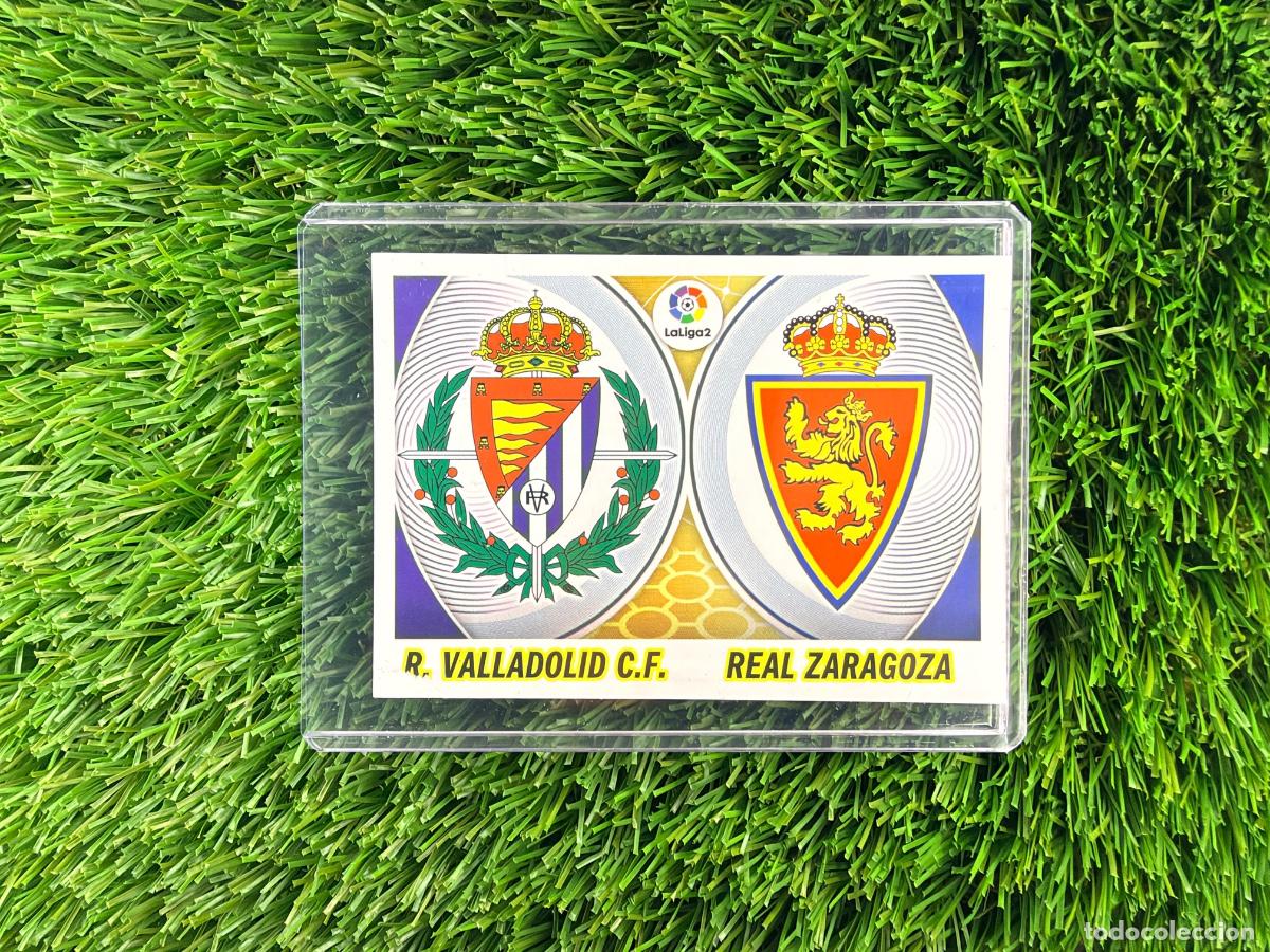 Cromos de f&uacute;tbol: N&ordm; 11 R Valladolid CF - Real Zaragoza Escudos La Liga 1, 2, 3 Liga Este 16 17