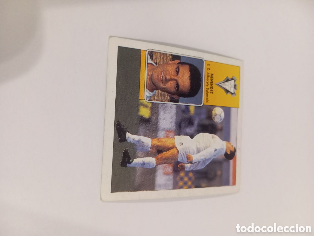 Cromos de f&uacute;tbol: Men&eacute;ndez Albacete Liga Este 1992 1993 NUEVO SIN PEGAR 92 93