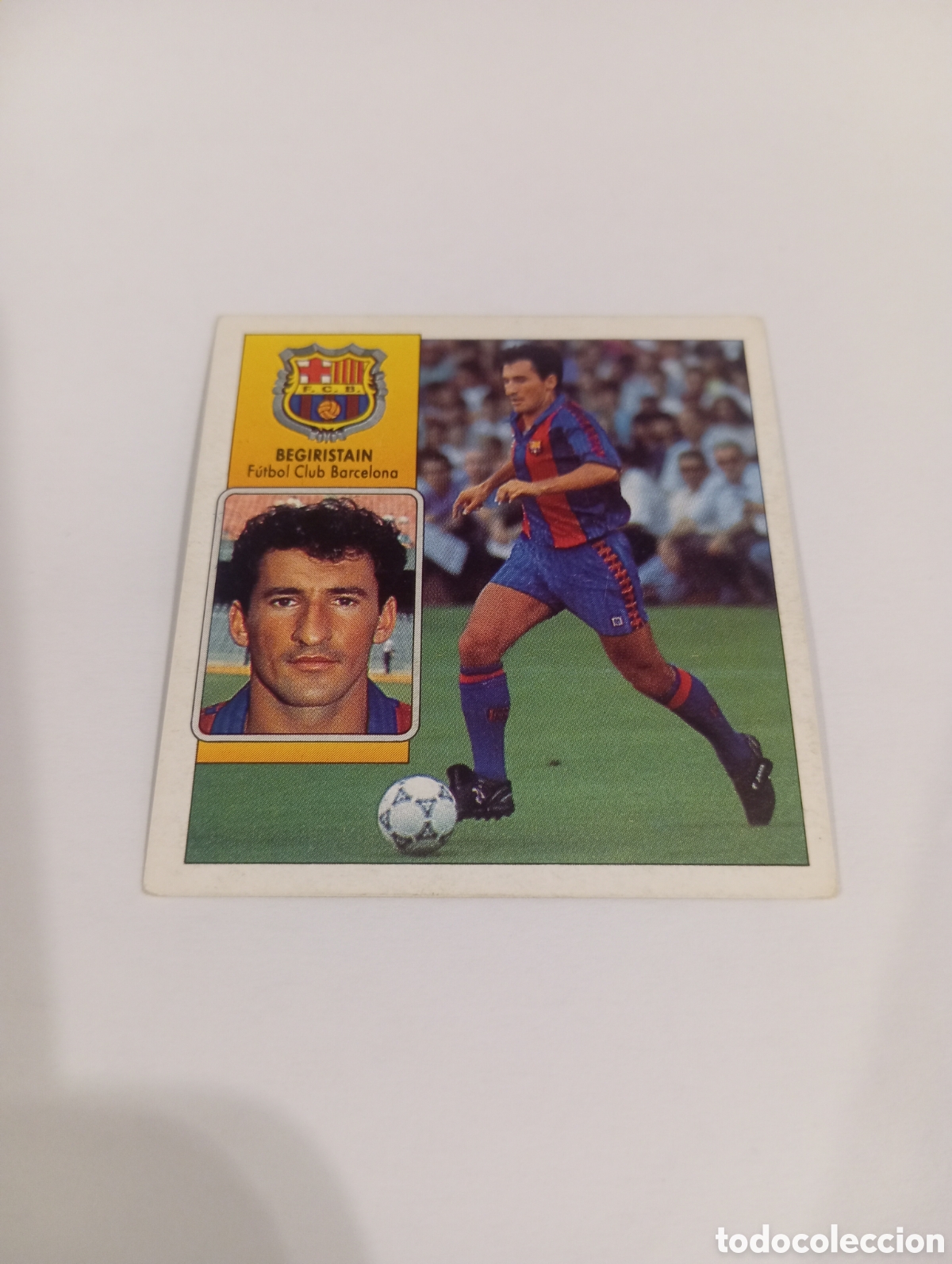 Cromos de f&uacute;tbol: BEGIRISTAIN Barcelona Liga Este 1992 1993 NUEVO SIN PEGAR 92 93