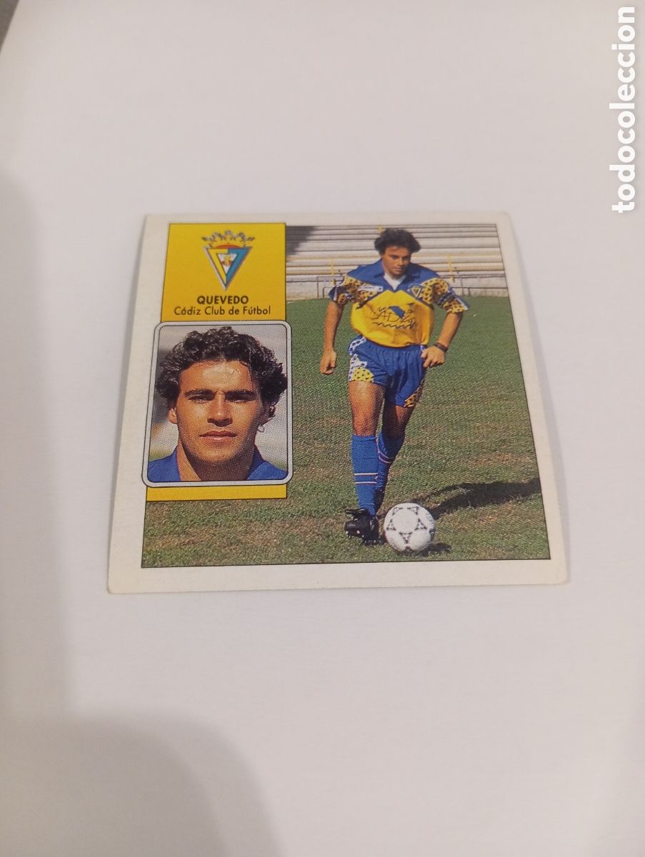 Cromos de f&uacute;tbol: QUEVEDO C&aacute;diz Liga Este 1992 1993 NUEVO SIN PEGAR 92 93