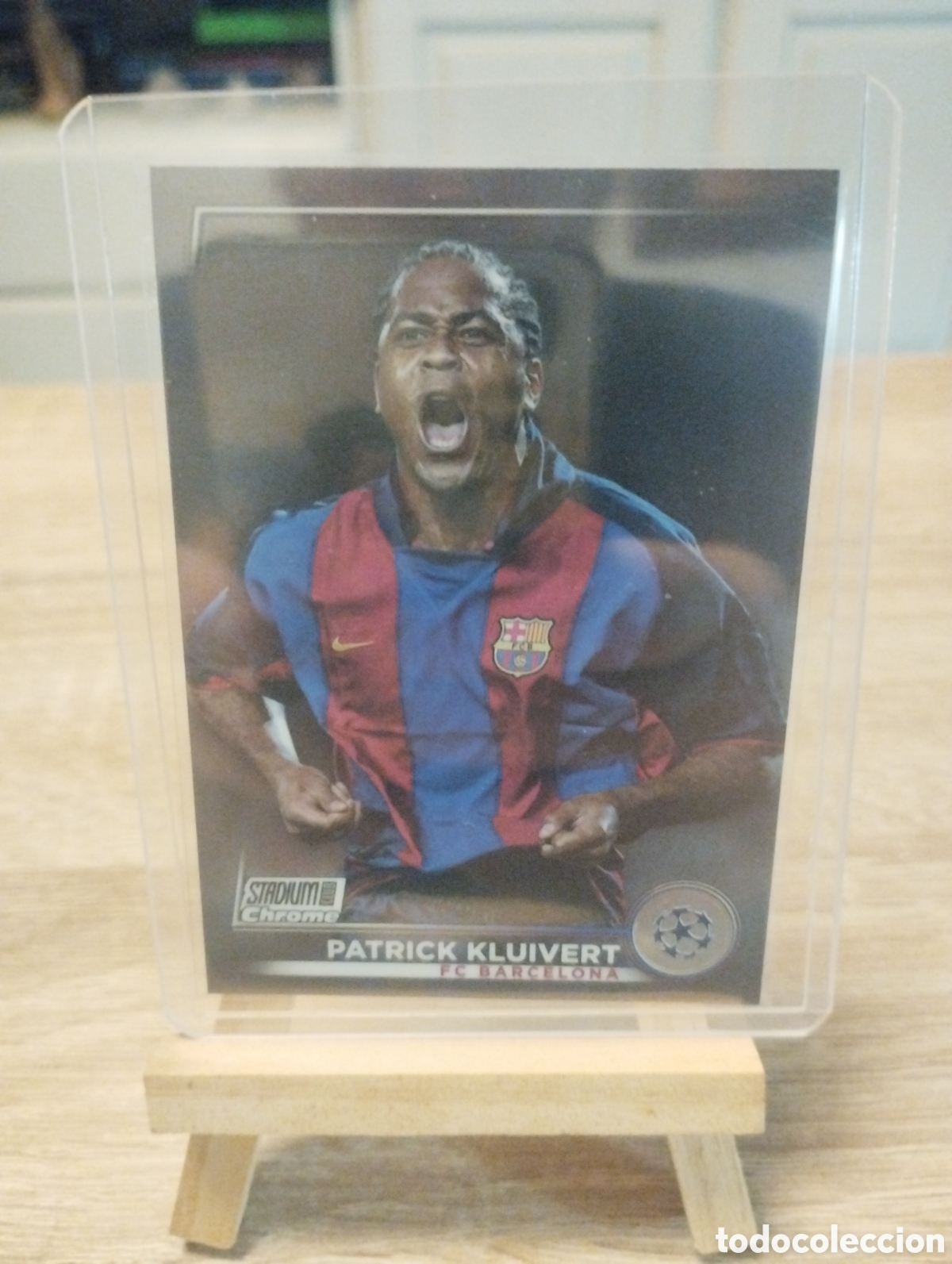 Cromos de f&uacute;tbol: Carta Topps Stadium Chrome Kluivert FC Barcelona