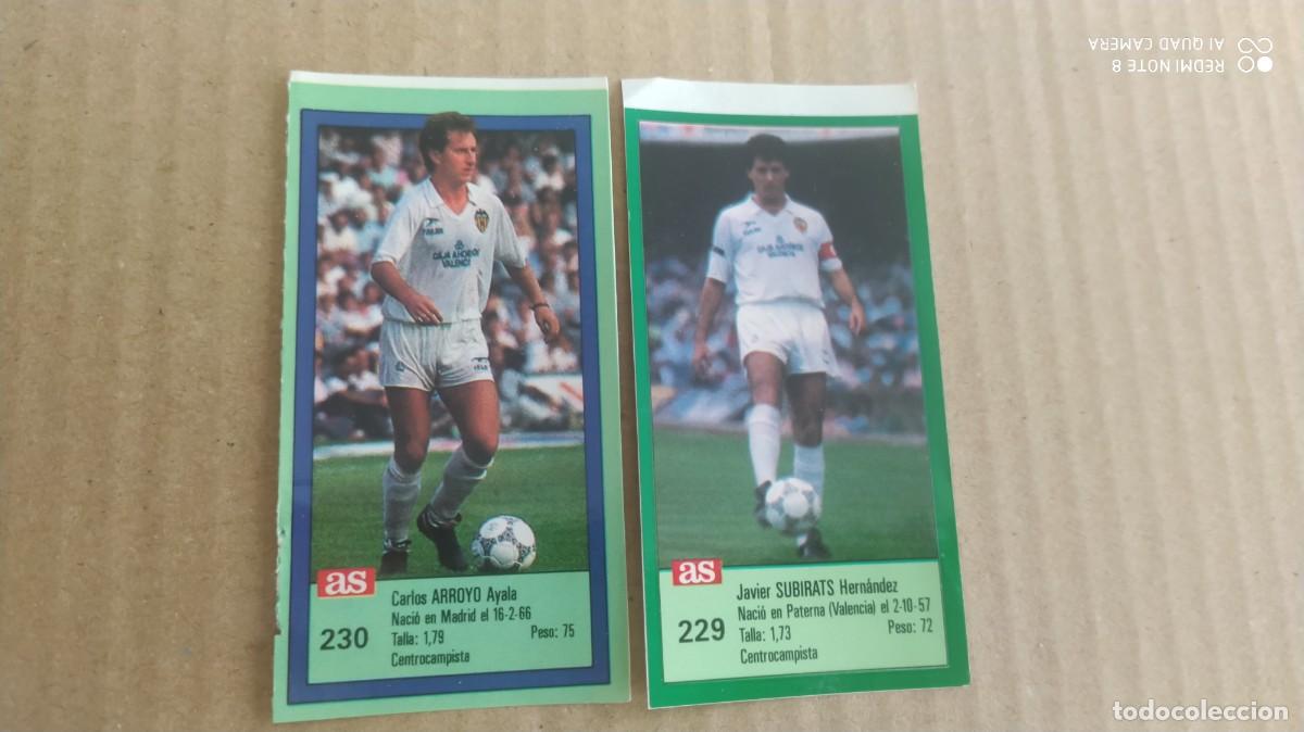 Cromos de f&uacute;tbol: VALENCIA 229 SUBIRATS AS CROMO FUTBOL ASES LIGA LIGA 88 89 ,1988 1989 SIN PEGAR -A7