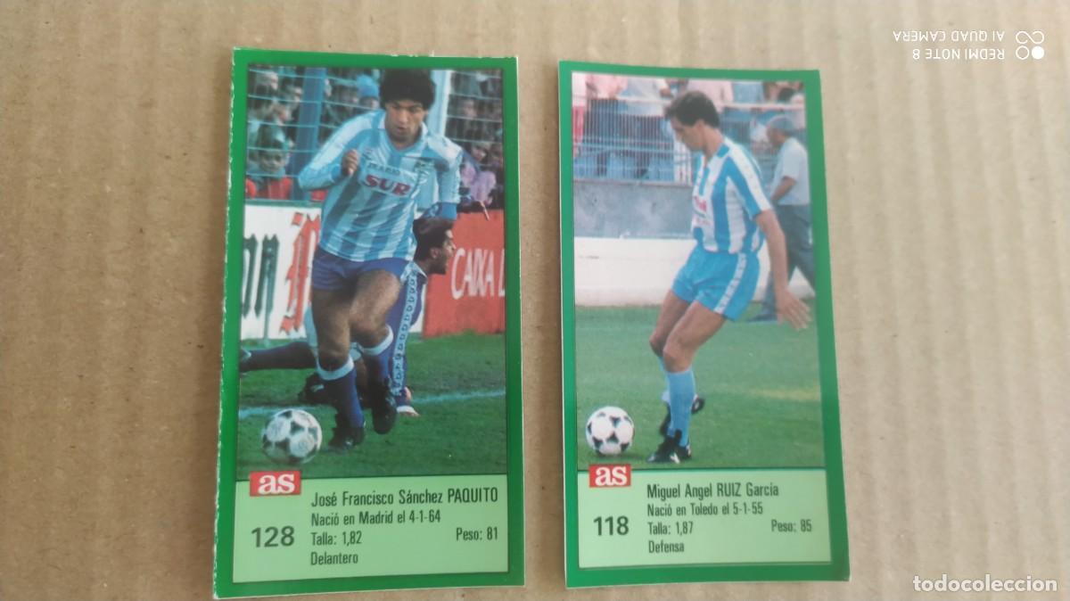 Cromos de f&uacute;tbol: MALAGA 118 RUIZ AS CROMO FUTBOL ASES LIGA LIGA 88 89 ,1988 1989 SIN PEGAR -C7