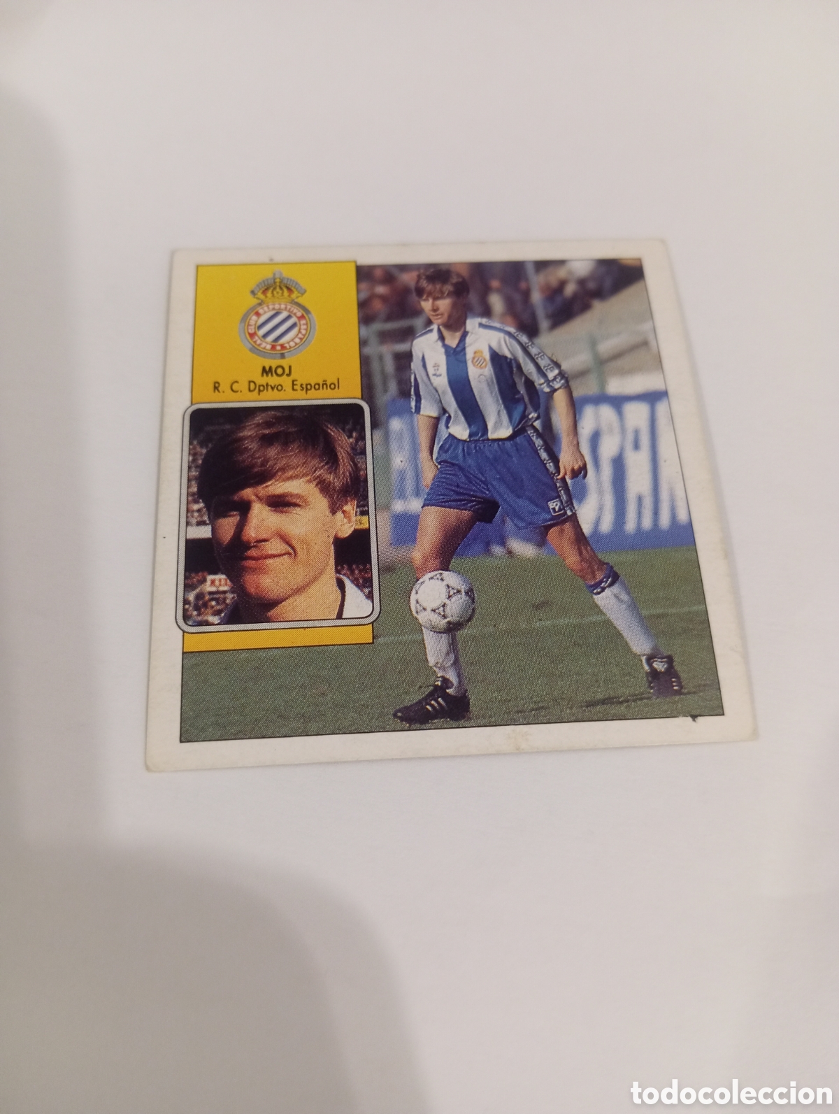Cromos de f&uacute;tbol: MOJ Espa&ntilde;ol Espanyol Este 1992 1993 NUEVO SIN PEGAR 92 93