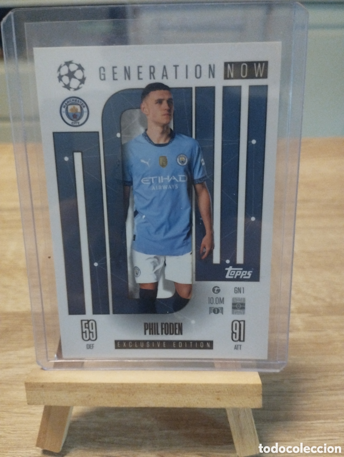 Fu&szlig;ball-Sticker: Carta Topps Generation Now Phil Foden City