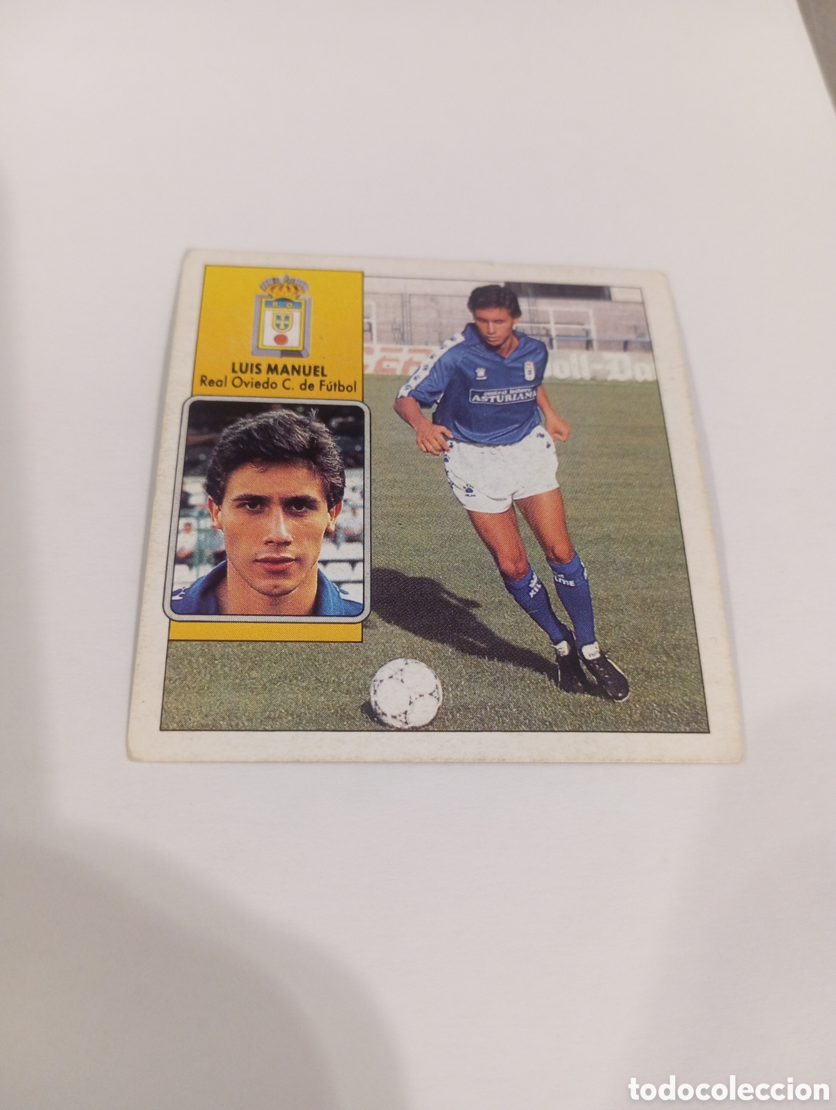 Fu&szlig;ball-Sticker: LUIS MANUEL Oviedo Este 1992 1993 NUEVO SIN PEGAR 92 93