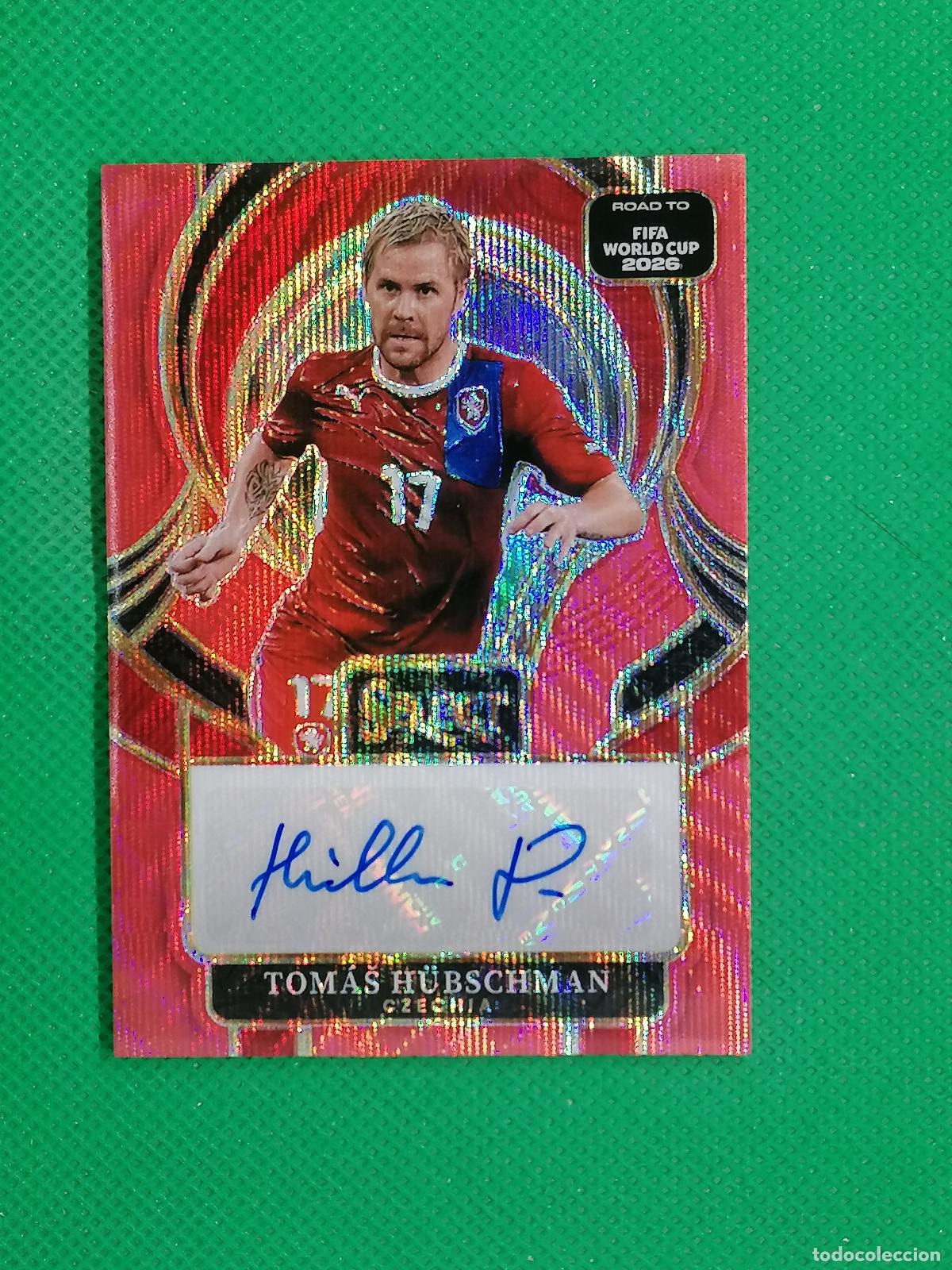 Cromos de f&uacute;tbol: TOMAS HUBSCHMAN CHEQUIA AUTO FIRMA AUTOGRAFO WORLD CUP ⚽ PANINI ASELECT PRIZM 25 26 2025 2026 ⚽