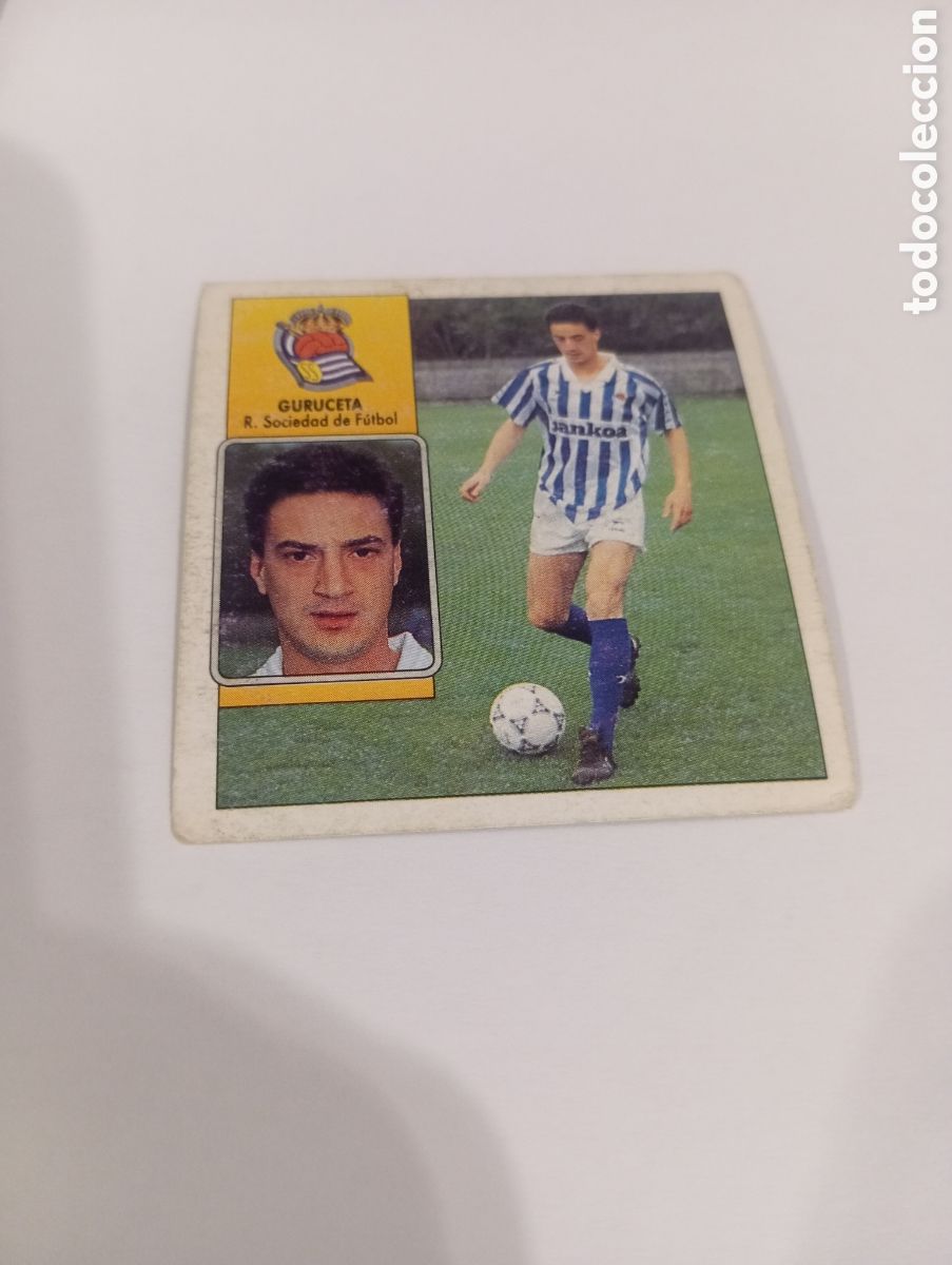 Cromos de f&uacute;tbol: GURUCETA Real Sociedad Este 1992 1993 NUEVO SIN PEGAR 92 93