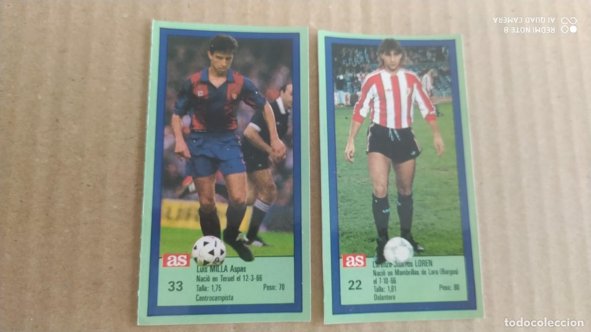 Cromos de f&uacute;tbol: BARCELONA 33 MILLA AS CROMO FUTBOL ASES LIGA LIGA 89 90 ,1989 1990 SIN PEGAR -C7