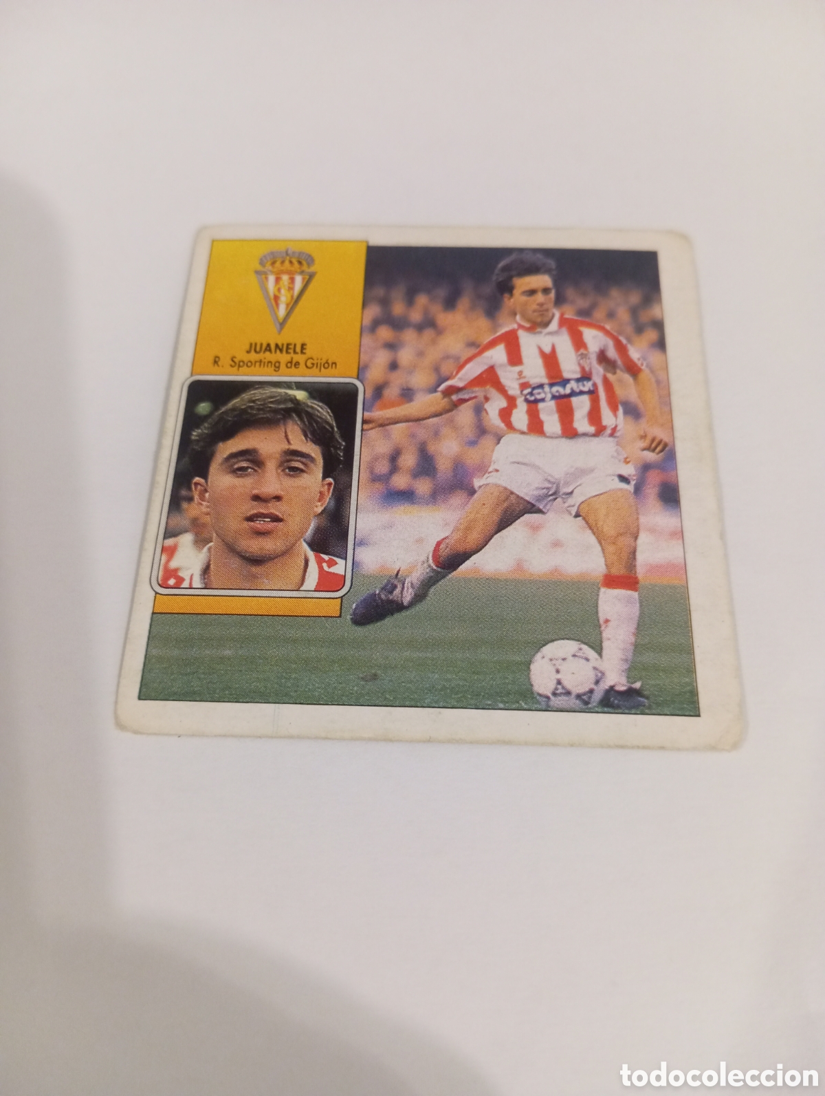 Cromos de f&uacute;tbol: JUANELE Sporting de Gij&oacute;n Este 1992 1993 NUEVO SIN PEGAR 92 93