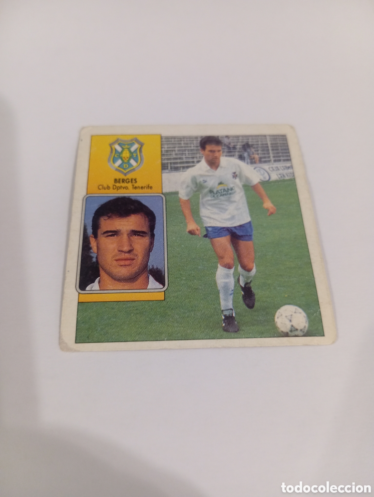 Cromos de f&uacute;tbol: BERGES Tenerife Este 1992 1993 NUEVO SIN PEGAR 92 93