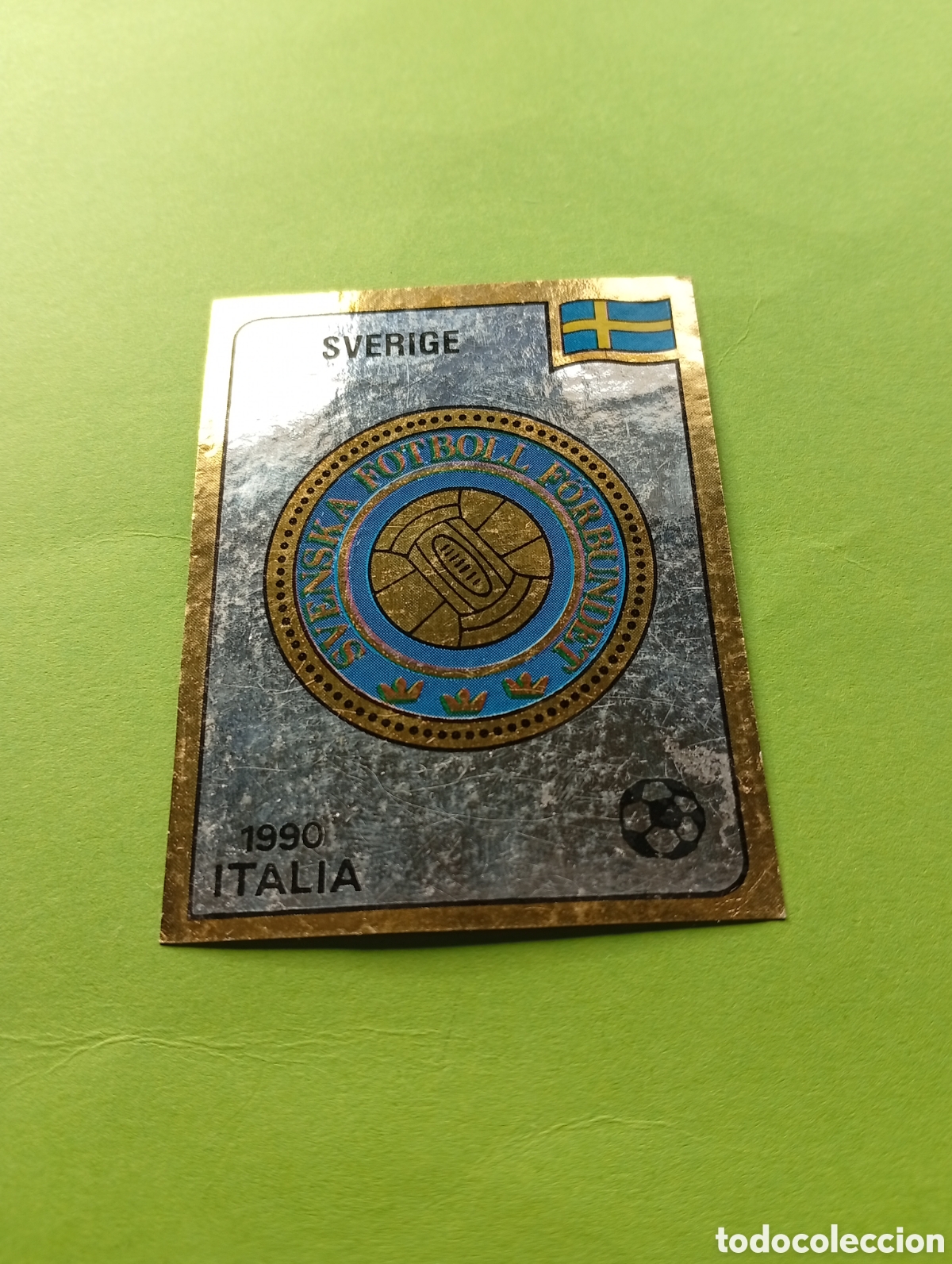 Cromos de Futebol: 1990 ITALIA 90 - N&ordm; 229 ESCUDO - SUECIA - ED. CARVAJAL / PANINI