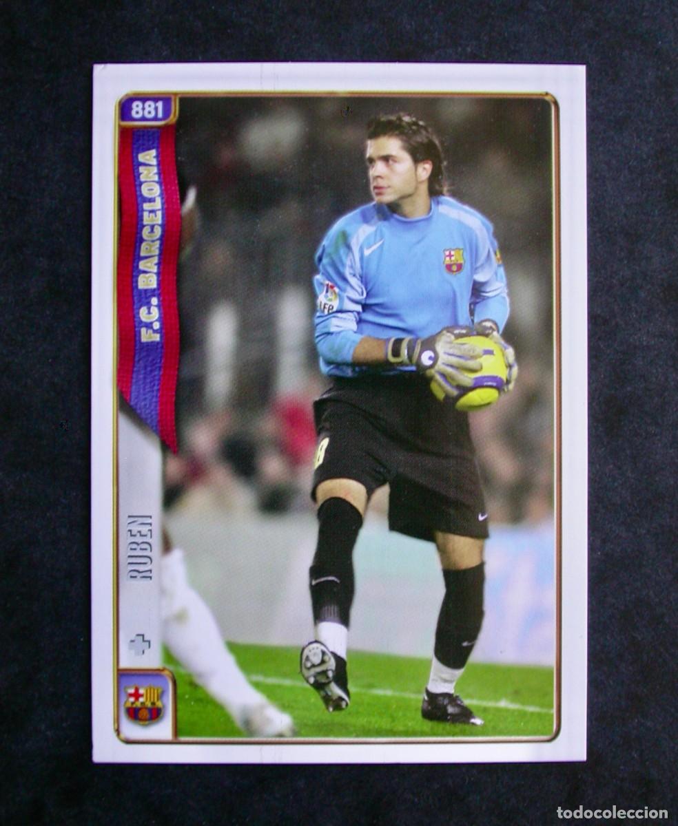 Cromos de f&uacute;tbol: 881 RUB&Eacute;N / FICHAS DE LA LIGA 2004 2005 04 05/ MUNDICROMO (ROOKIE CARD)