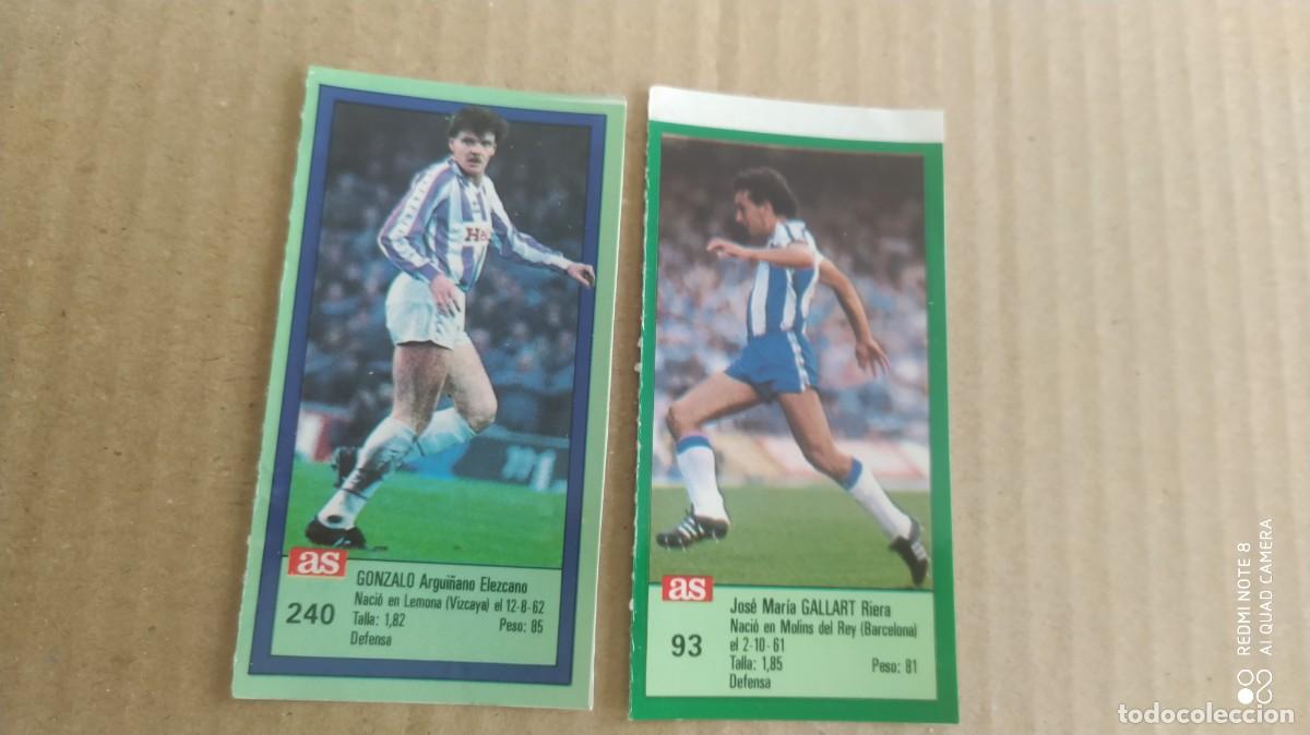 Cromos de f&uacute;tbol: ESPA&Ntilde;OL 93 GALLART AS CROMO FUTBOL ASES LIGA LIGA 88 89 ,1988 1989 SIN PEGAR -C7