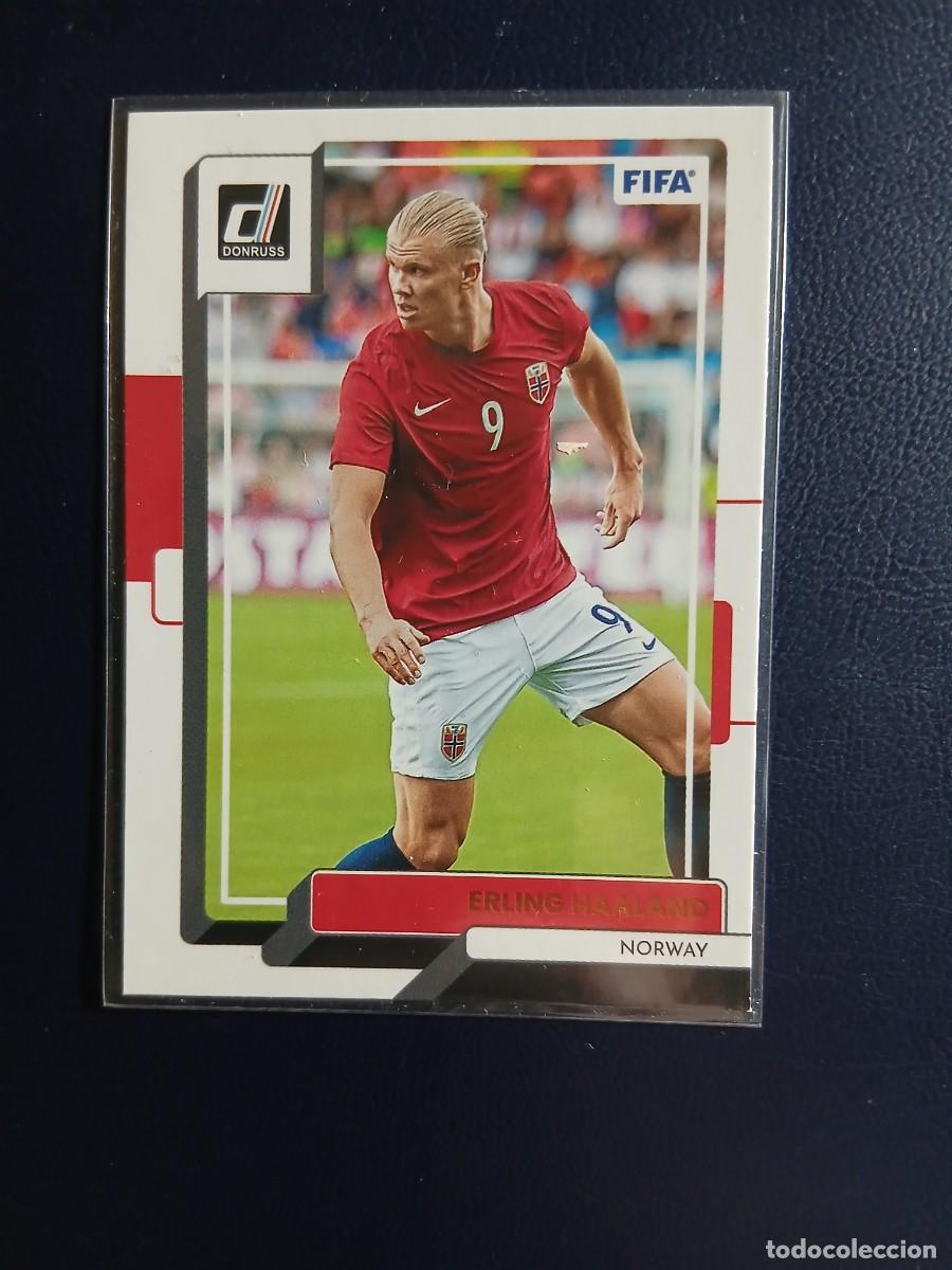 Cromos de f&uacute;tbol: 84 HAALAND NORUEGA MANCHESTER CITY MUNDIAL 2026 PANINI DONRUSS FIFA 2022 2023 22 23