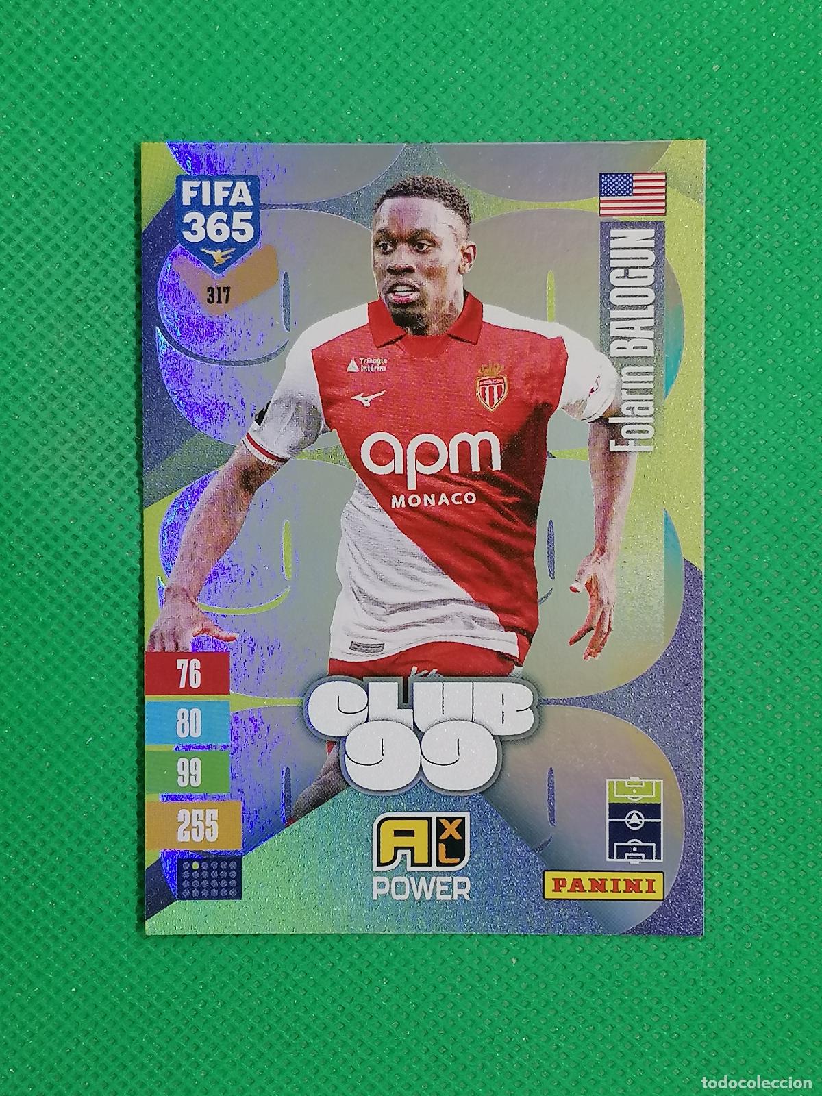 Cromos de f&uacute;tbol: FOLARIN BALOGUN MONACO CLUB 99 POWER ⚽ PANINI ADRENALYN XL FIFA 365 26 27 2026 2027 ⚽