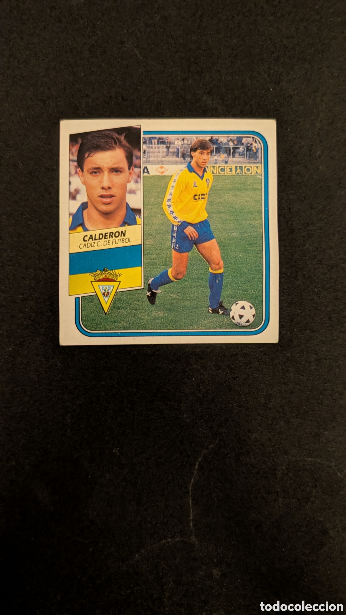 Cromos de f&uacute;tbol: CALDERON CADIZ BAJA LIGA ESTE 1989/90 89 90 DESPEGADO