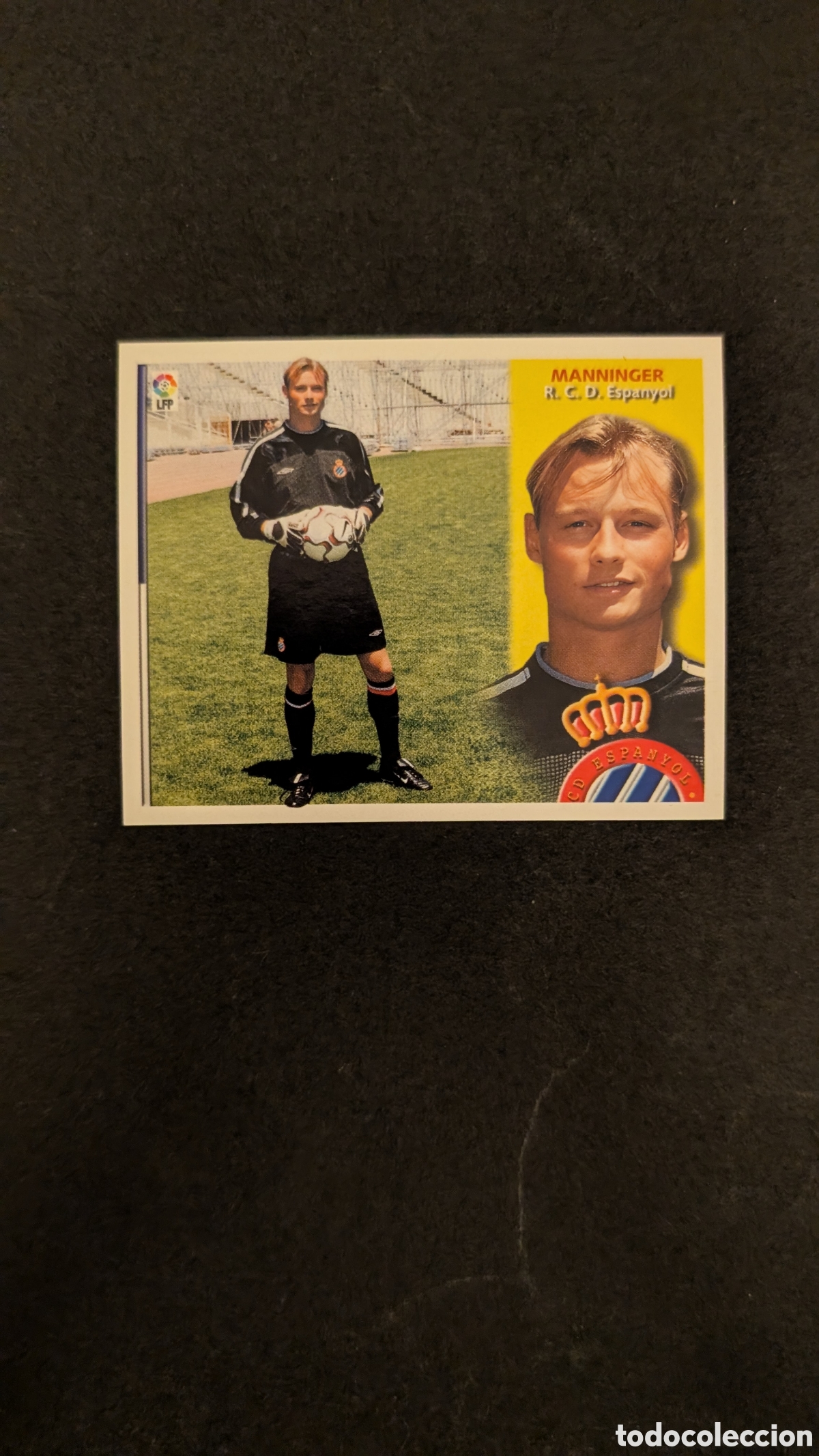 Cromos de f&uacute;tbol: MANNINGER ESPANYOL BAJA LIGA ESTE 2002/03 02 03 NUNCA PEGADO SIN PEGAR