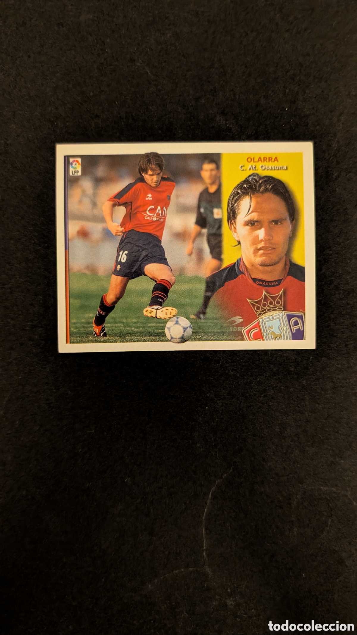Cromos de f&uacute;tbol: OLARRA OSASUNA BAJA LIGA ESTE 2002/03 02 03 NUNCA PEGADO SIN PEGAR