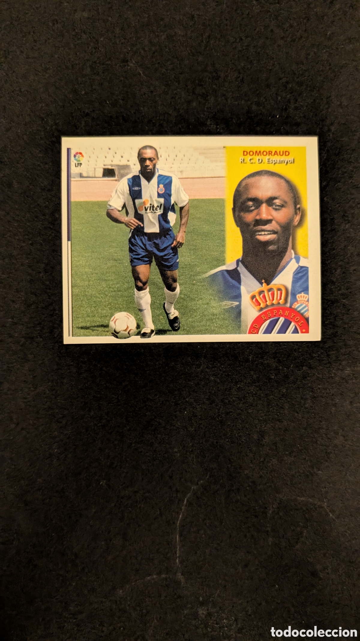 Cromos de f&uacute;tbol: DOMORAUD ESPANYOL FICHAJE 28 LIGA ESTE 2002/03 02 03 NUNCA PEGADO SIN PEGAR