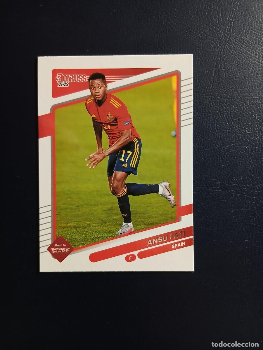 Cromos de f&uacute;tbol: 146 ANSU FATI Espa&ntilde;a FC BARCELONA Donruss Road to FIFA World Cup Qatar 2022 2021 21 22