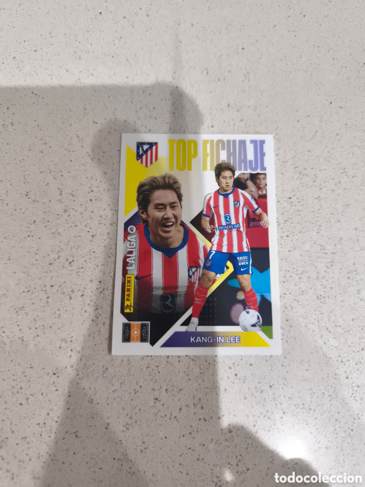 Cromos de f&uacute;tbol: CROMO N&Uacute;MERO 68 TOP FICHAJE KANG-IN LEE ATL&Eacute;TICO DE MADRID. LIGA ESTE 26/27. PANINI. CUARTA EDICI&Oacute;N.