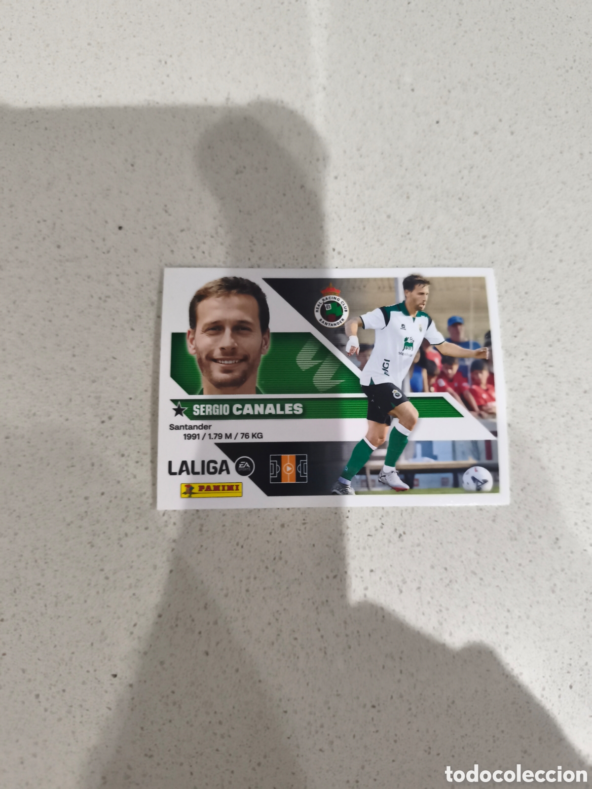 Cromos de f&uacute;tbol: CROMO N&Uacute;MERO 1 &Uacute;LTIMO FICHAJE CANALES RACING SANTANDER. LIGA ESTE 26/27. PANINI. SEGUNDA EDICI&Oacute;N.