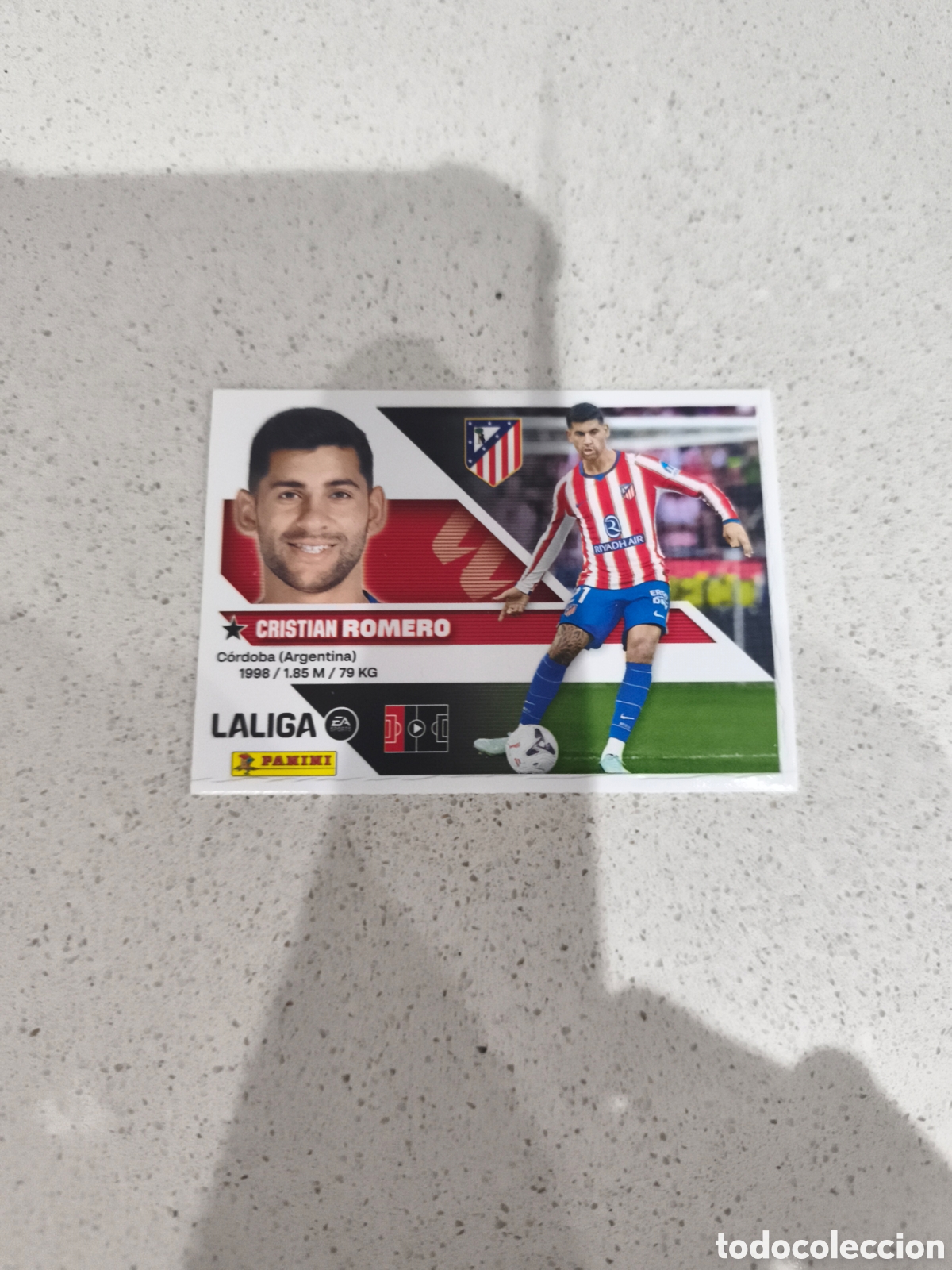 Cromos de f&uacute;tbol: CROMO N&Uacute;MERO 60 &Uacute;LTIMO FICHAJE ROMERO ATL&Eacute;TICO DE MADRID. LIGA ESTE 26/27. PANINI. CUARTA EDICI&Oacute;N.