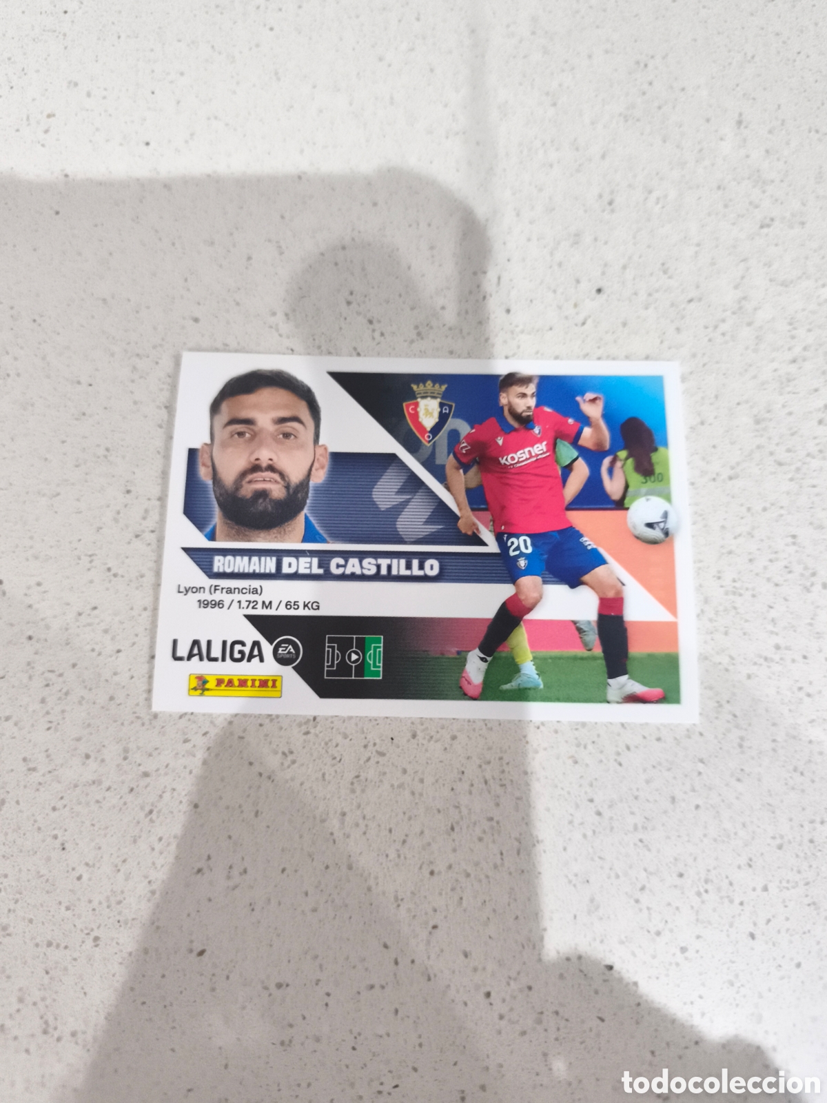 Cromos de f&uacute;tbol: CROMO N&Uacute;MERO 46 &Uacute;LTIMO FICHAJE DEL CASTILLO OSASUNA. LIGA ESTE 26/27. PANINI. CUARTA EDICI&Oacute;N.