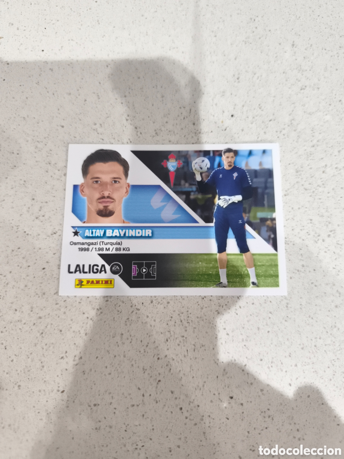 Cromos de f&uacute;tbol: CROMO N&Uacute;MERO 4 BIS COLOCA BAYINDIR CELTA DE VIGO. LIGA ESTE 26/27. PANINI. CUARTA EDICI&Oacute;N.