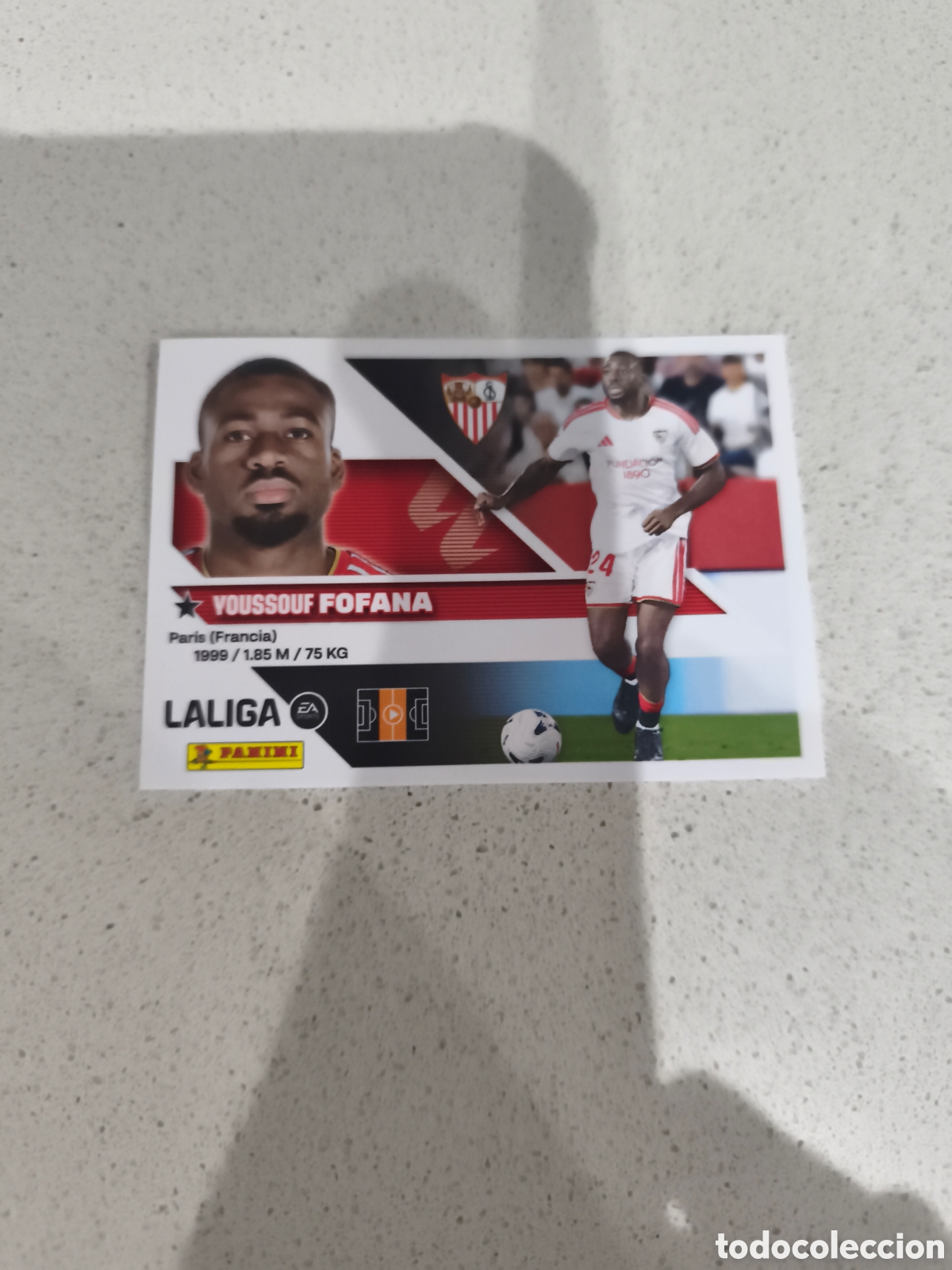 Cromos de f&uacute;tbol: CROMO N&Uacute;MERO 11 BIS COLOCA FOFANA SEVILLA. LIGA ESTE 26/27. PANINI. CUARTA EDICI&Oacute;N.