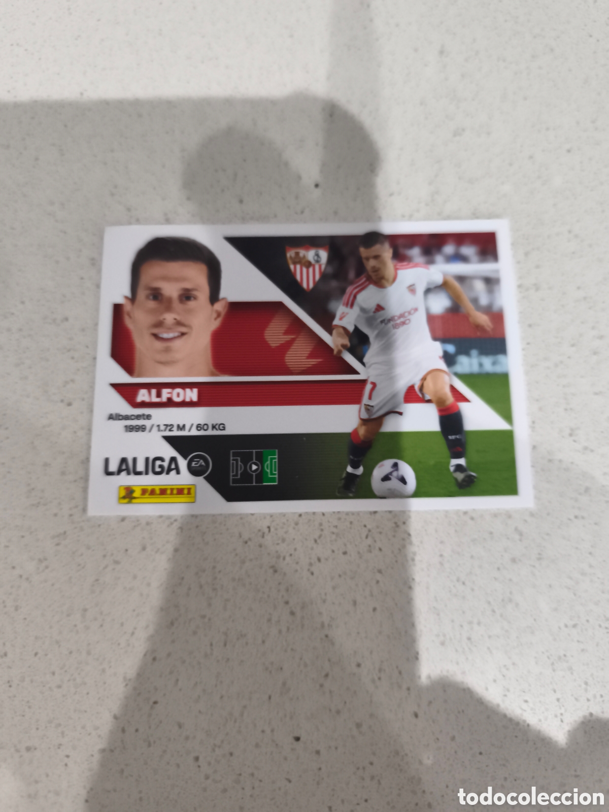 Cromos de f&uacute;tbol: CROMO N&Uacute;MERO 16 BIS COLOCA ALFON SEVILLA. LIGA ESTE 26/27. PANINI. CUARTA EDICI&Oacute;N.