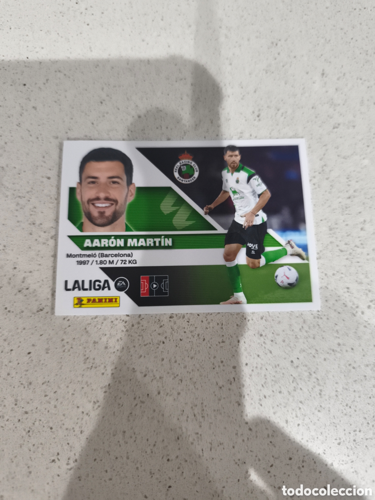Cromos de f&uacute;tbol: CROMO N&Uacute;MERO 10 BIS COLOCA AAR&Oacute;N MART&Iacute;N RACING. LIGA ESTE 26/27. PANINI. CUARTA EDICI&Oacute;N.