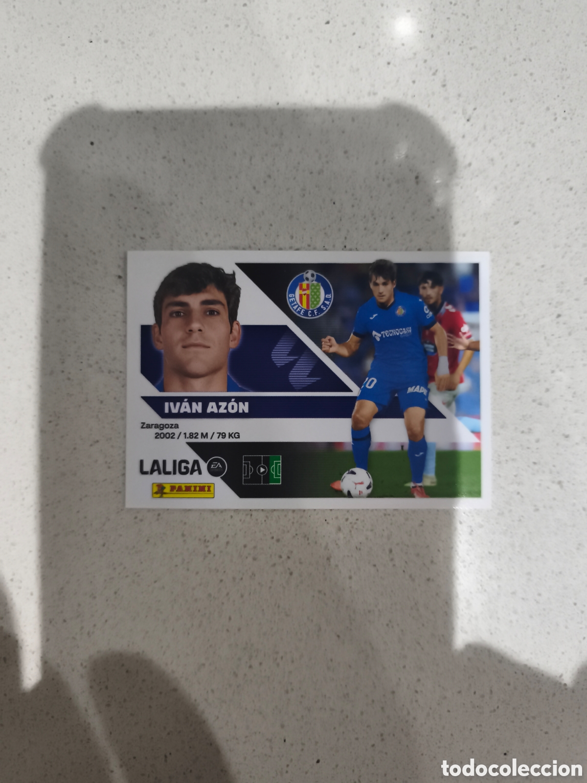 Cromos de f&uacute;tbol: CROMO N&Uacute;MERO 17 BIS COLOCA IV&Aacute;N AZ&Oacute;N GETAFE. LIGA ESTE 26/27. PANINI. CUARTA EDICI&Oacute;N.