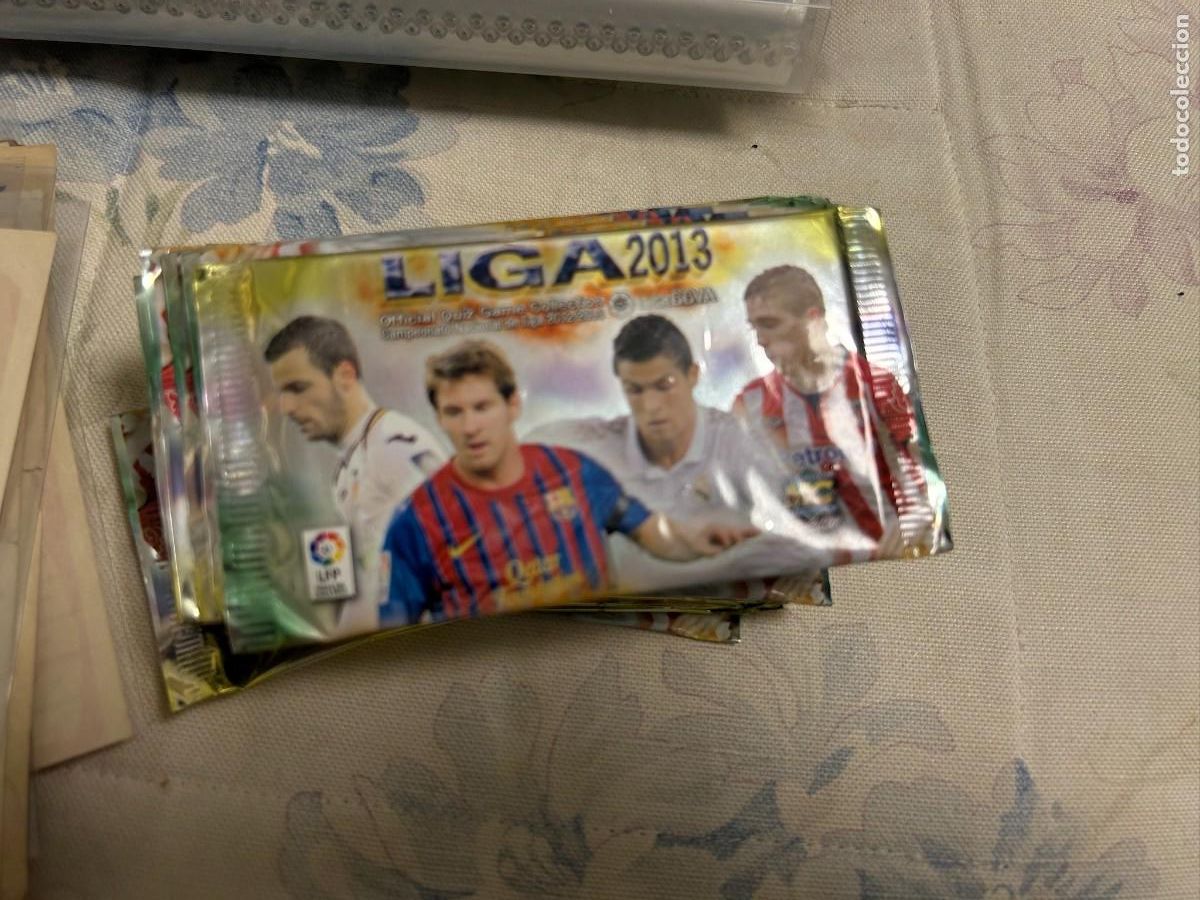 Cromos de f&uacute;tbol: MUNDICROMO LIGA 2013 19 SOBRES CON SUS CROMOS