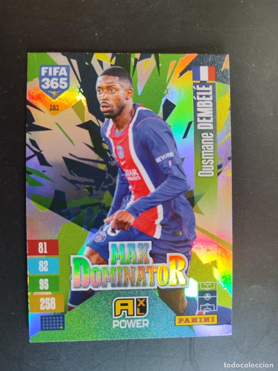 Cromos de f&uacute;tbol: ADRENALYN XL FIFA 365 2027 CARD MAX DOMINATOR DEMBELE PSG # 283 PANINI