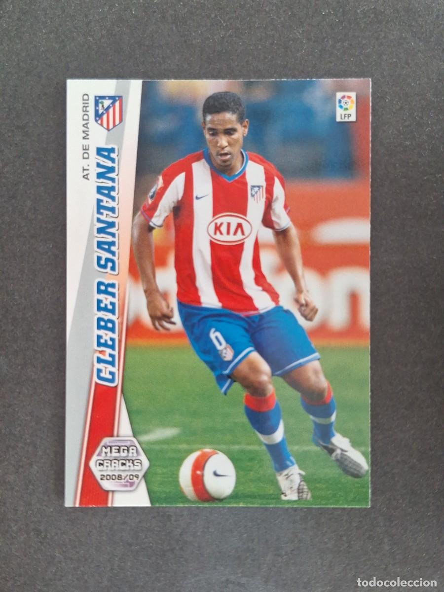 Cartes &agrave; collectionner de Football: L2 CLEBER SANTANA ATLETICO DE MADRID 49 PANINI MEGACRACKS 2008 2009 08 09