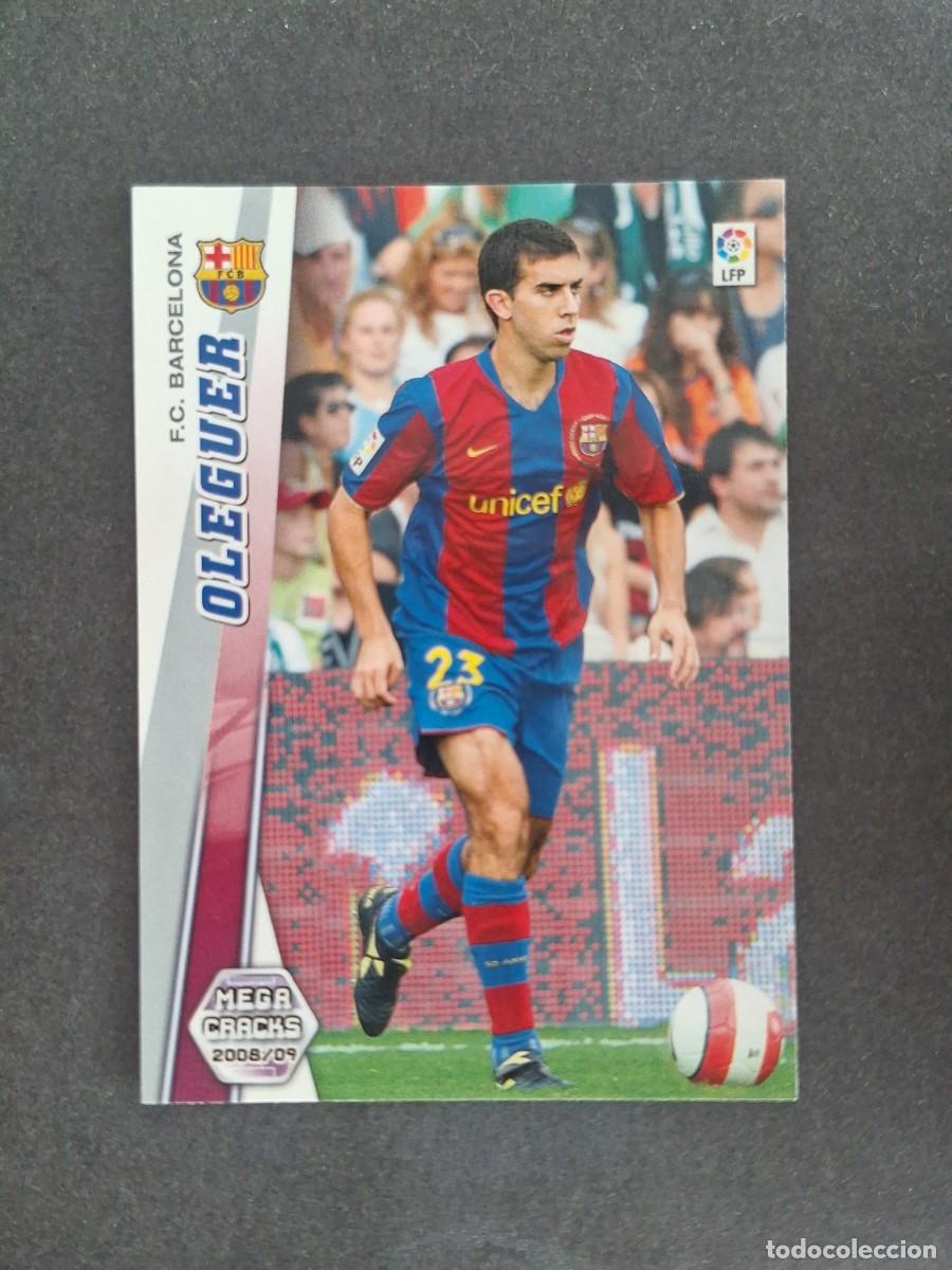 Cromos de f&uacute;tbol: L2 OLEGUER F. C. BARCELONA 57 PANINI MEGACRACKS 2008 2009 08 09