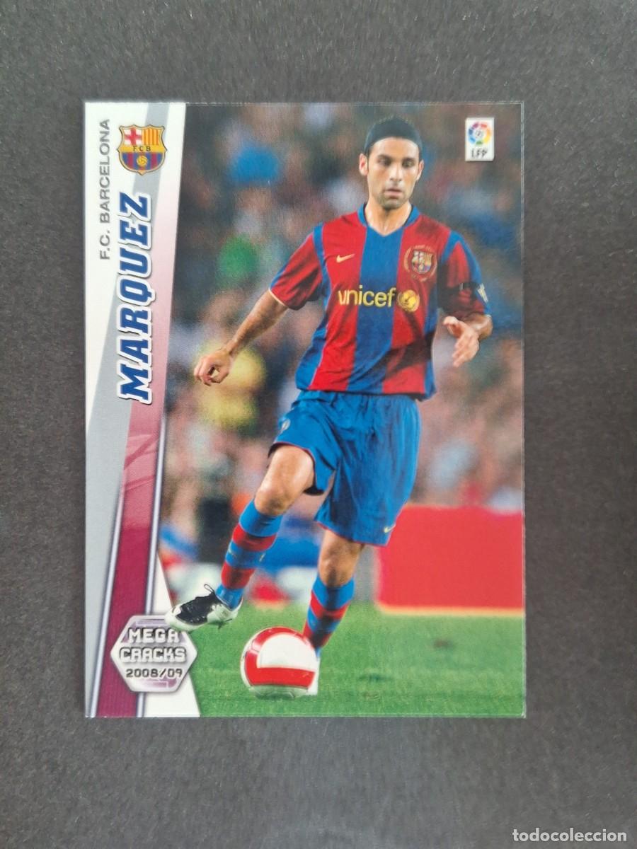 Cromos de f&uacute;tbol: L2 MARQUEZ F. C. BARCELONA 60 PANINI MEGACRACKS 2008 2009 08 09