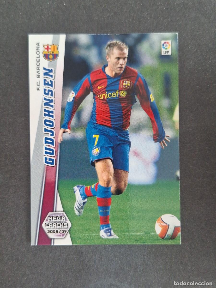 Cromos de f&uacute;tbol: L2 GUDJOHNSEN F. C. BARCELONA 69 PANINI MEGACRACKS 2008 2009 08 09